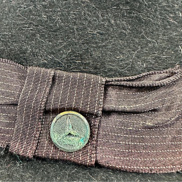 Vintage Steven’s Fedora black fur antique short brim hat formal - Picture 2 of 13